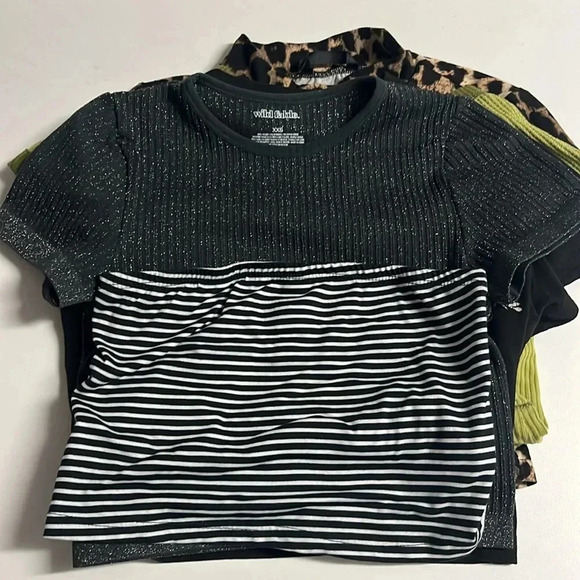 5 shirts bundle Rue 21 Wild Fable SHEIN juniors tops cropped tee tube top summer - Picture 2 of 14